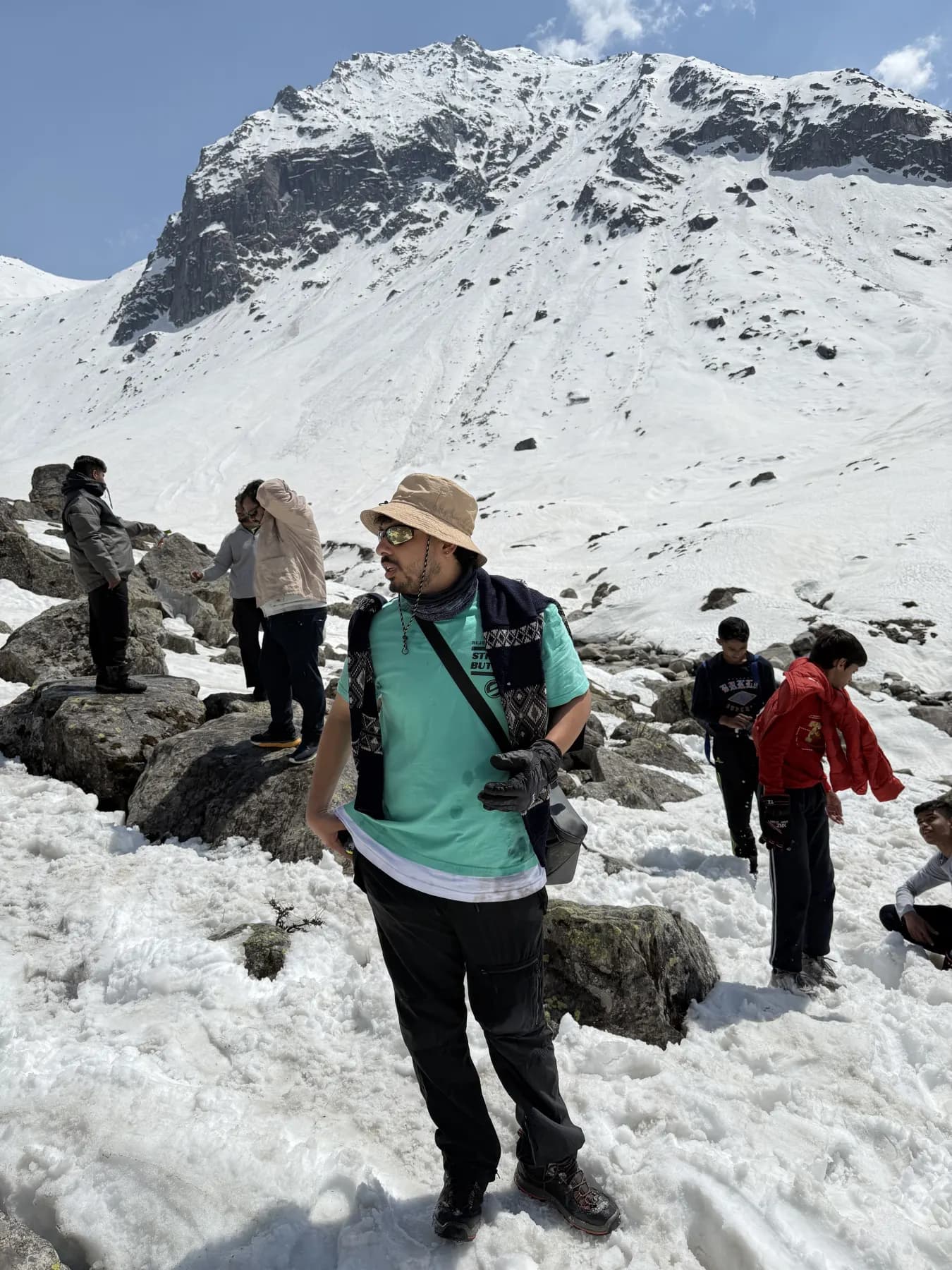 Travel group on a planned experience